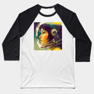 We Are Floating In Space - 28 - Sci-Fi Inspired Retro Artwork Baseball T-Shirt